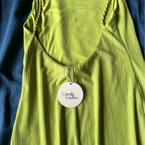 Shelly Midi Dress Camila Coelho in Yellow Green - Picture 7 of 8